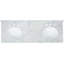 Meuble-lavabo double 61 po avec plateau en marbre Raylani-832579869