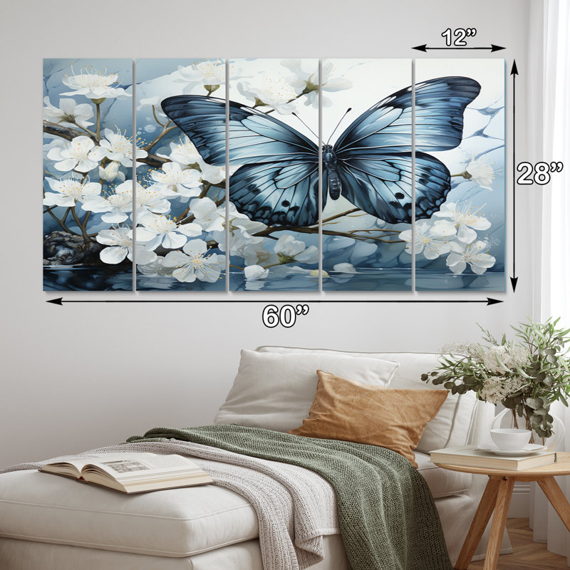" Butterfly Reflection " 5 - Pieces