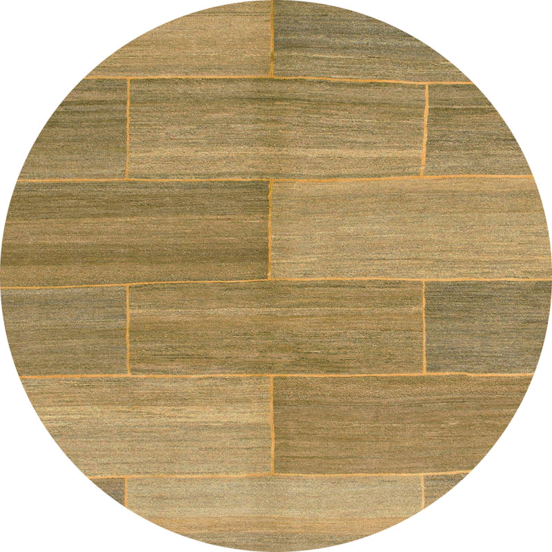 Tapis abstrait moderne 1530, Rond 3 pi