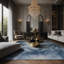 Tapis gris soyeux et moelleux-353499897