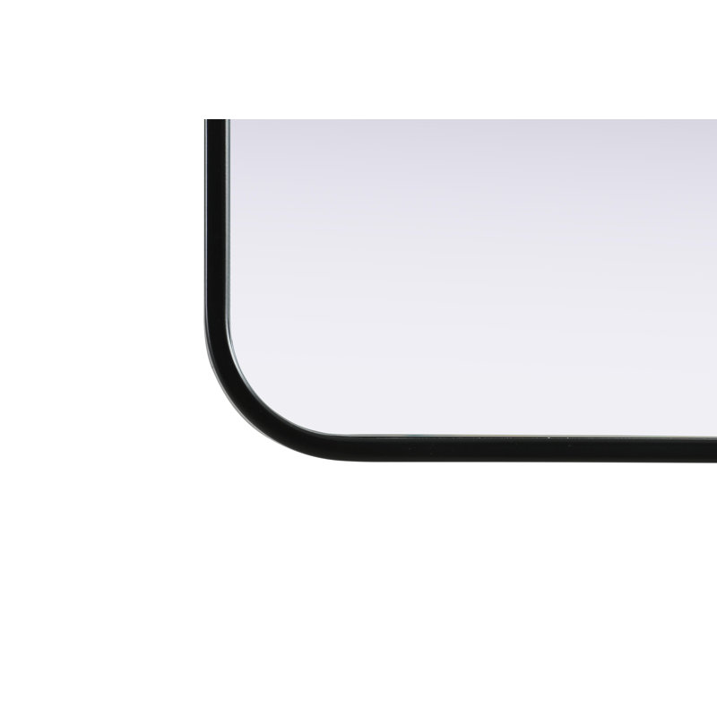 Miroir Erath, 30 po x 30 po, Noir