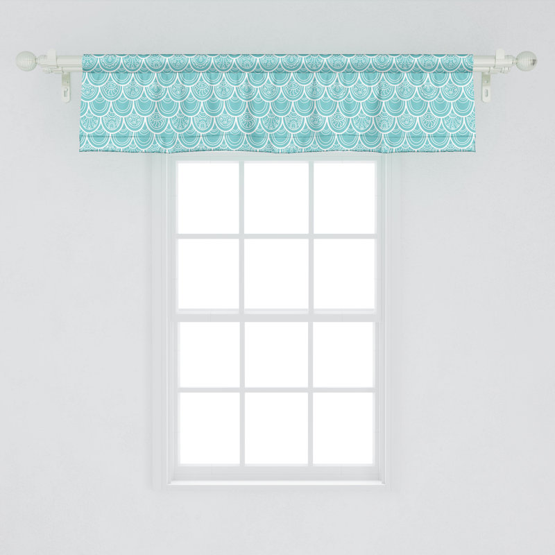 Ensemble de 2 cantonnières Ambesonne Mermaid, L 54 po x L 12 po