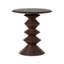 Stacked Solid Wood End Table