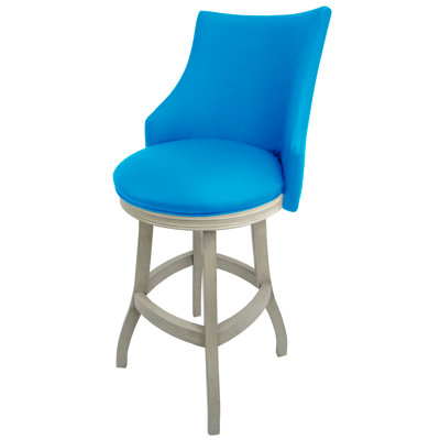Ridgemore Swivel Wood Bar & Extra Tall Stool by Red Barrel Studio