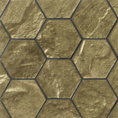 4" x 4" Natural Stone Honeycomb Mosaic Wall Tile