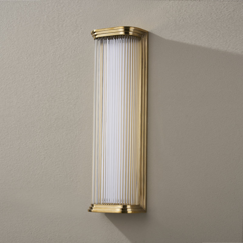 Newburgh 1 Light Bath and Vanity, 17" H x 5.25" W x 5.25" D, Aged Brass