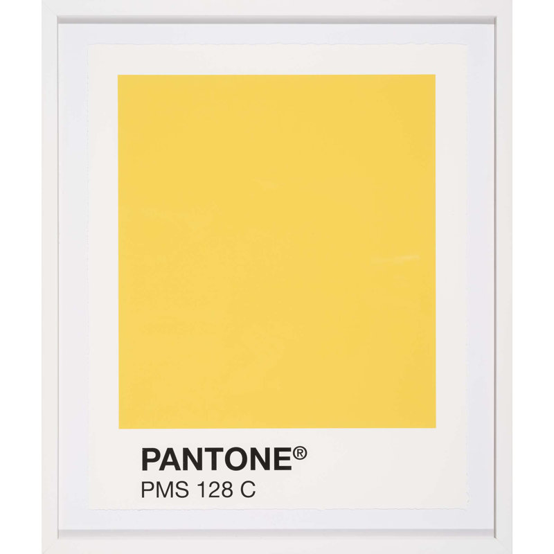 Color Swatch Framed Graphic Art, Yellow
