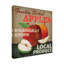 « apples », art textuel sur toile tendue-27489085