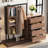 Vasilia Wardrobe with 4 Drawers, 3 Open Compartments and Multiple Shelves-1251815862