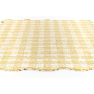 Tapis jaune en laine touffeté à la main Momeni Lily 2 pi x 3 pi