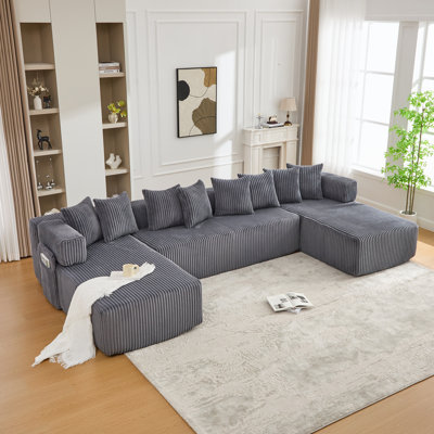 Deep Seat Compression Modular Sofa