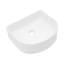Lavabo de salle de bain en céramique blanche 15,69 "X 13,69"