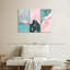 «Pink Paradise», ensemble de 3 reproductions sur toile 3 pièces-1242927370