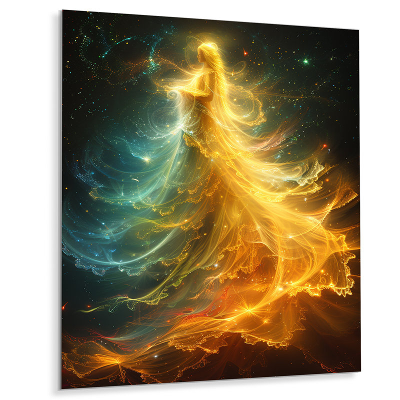 Décoration murale ange éthéré - Ailes d'ange, Métal métal, H 32 po x l 16 po