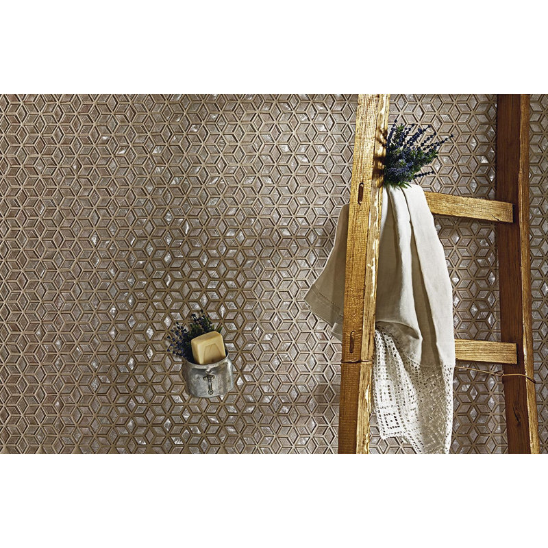 Barite 7/8" x 1-5/8" Diamond Glass Mosaic