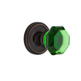Classic Rosette with Waldorf Emerald Door Knob
