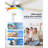Lumary 52" Smart Ceiling Fan with Light, WiFi Bluetooth Low Profile Ceiling Fan with Alexa/Google/App, RGBAI & Dimmable & Color Tuning, 5"/10" downrods Mount(White)-115921091