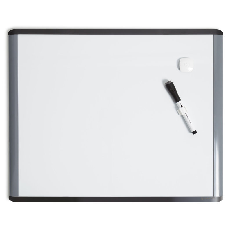 MOD Magnetic Dry Erase Board with Black and Gray Frame