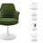 Lippa Performance Velvet Swivel Dining Armchair-105239667-105239672