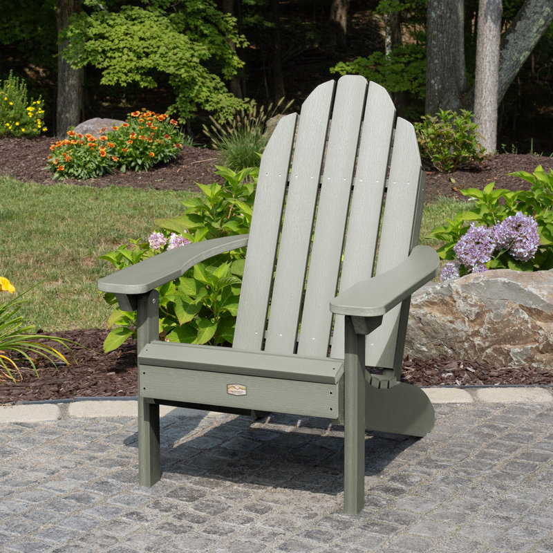 Chaise Adirondack en plastique avec repose-pieds Hinz, Vert