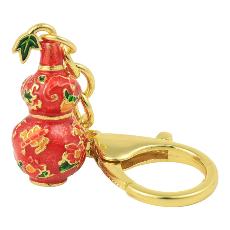 Porte-clés Bungalow l 2 po or / rouge Bungalow Rose