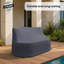 Housse pour lit de jour de patio en osier Atia