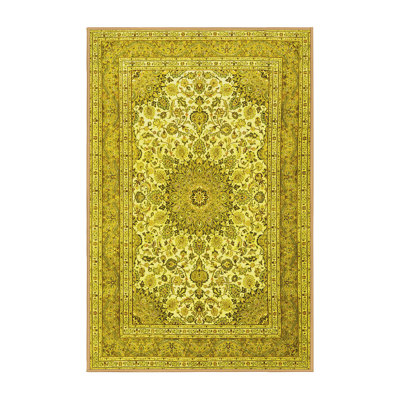Tapis traditionnels jaunes 1050