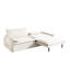 Canapé-lit convertible 4 places avec chargement et rangement USB - Canapé moderne en chenille avec siège profond et lit escamotable