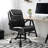 Nakysha Executive PU Leather Office Chair with Swivel Base and Padded Armrests-727507583