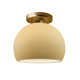 Single Light Ceramic LED Semi Flush Mount
