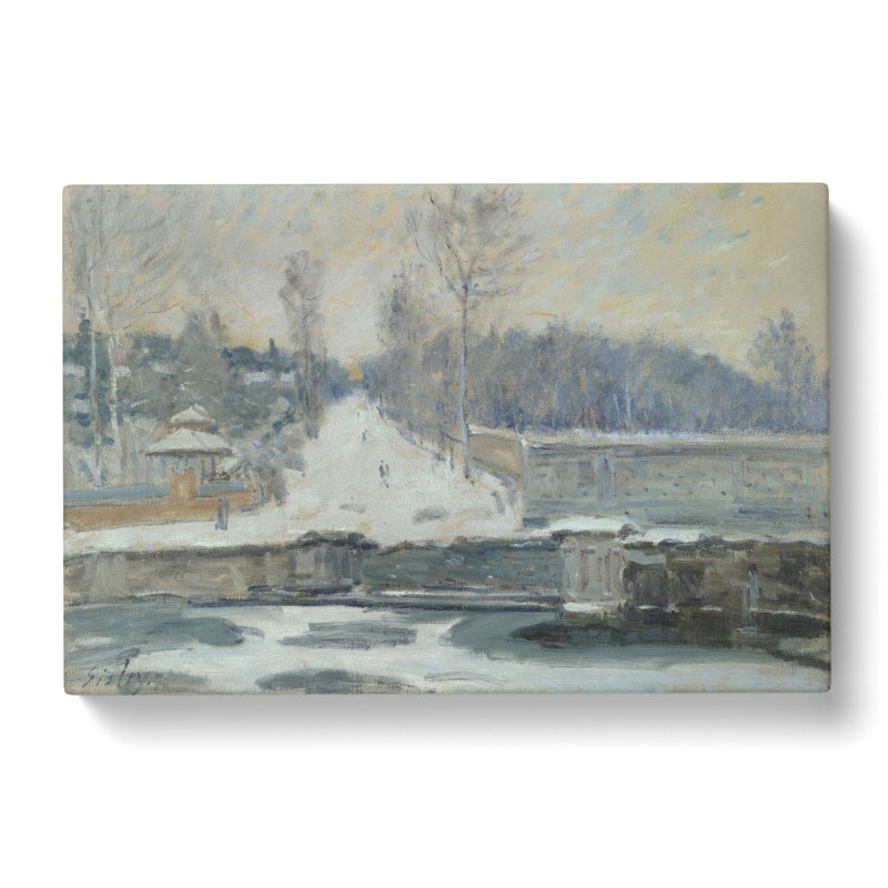 The Watering Place by Alfred Sisley - Wrapped Canvas, 40cm H x 60cm W x 3cm D