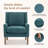 Ayran Upholstered Wingback Armchair with Solid Wood Legs (Set of 2)-1412174355