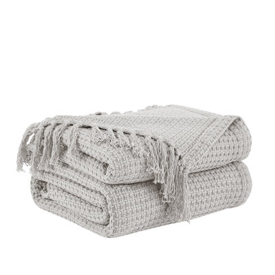 Southshore Fine Linens Ashmore Collection 100% Cotton Blanket and throws