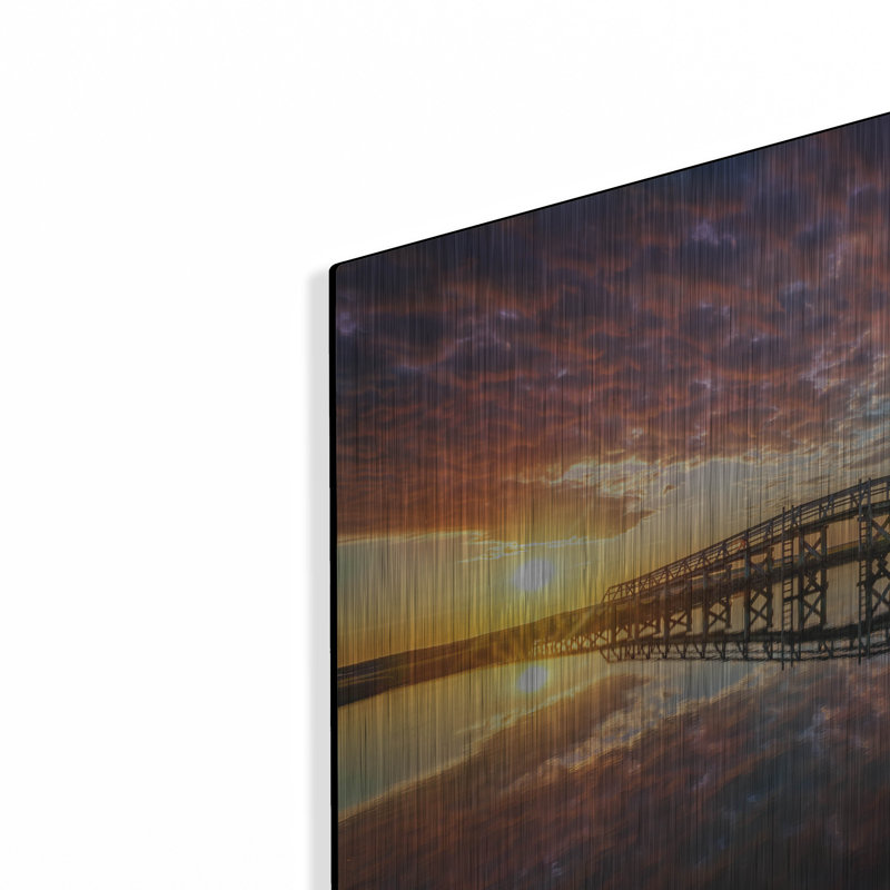 " Across The Bridge " by Rick Berk, 16" H x 24" W