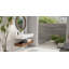 Lavabo de salle de bain mural rectangulaire en résine avec trop-plein 39,4 po x 17,7 po Badeloft WT-02-B-G-137927635