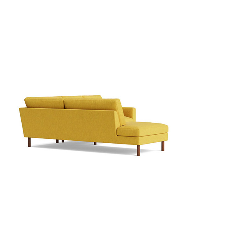 Laguna Sectional, Performance Weave - Zinc, Left Hand Facing