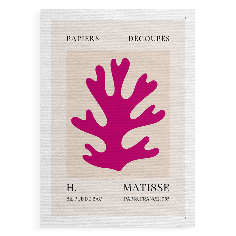 Matisse CLXI, reproduction encadrée - reproduction de toile seulement - NON-CADRE, H 18 po x l 12 po