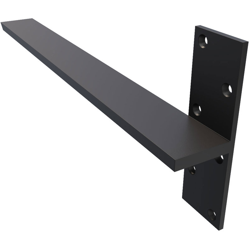 Fixation murale flottante en acier robuste, H 22 po x l 8 po x P 2,5 po