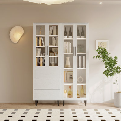 Wilma 47.6" W Book Cabinet Storage Bookcase