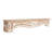 Cole And Grey Wood Distressed 1 Shelf Scroll Wall Shelf