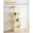 Timmins 78.3" Multi-Level Cat Tree with Cat Scratching Posts, Warm Cat Condo For Indoors-820771275