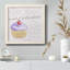 Vanilla Cupcake - cadre photo, art textuel sur toile-1028837055-1028837040