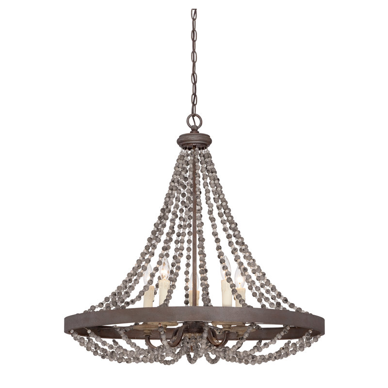Lustre empire unique à 5 lumières Viv