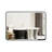 Arloine Metal Beveled Bathroom Vanity Mirror Rounded Wall Mirror -1897459989