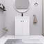 Meuble-lavabo autoportant 24 po avec lavabo en résine blanche et 2 portes d'armoire à fermeture en douceur-1776340468-1776340469