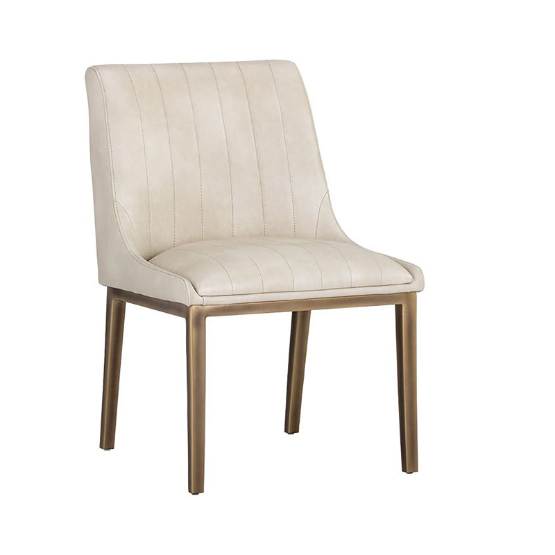 Halden Upholstered Dining Chair, Cream Performance Basketweave