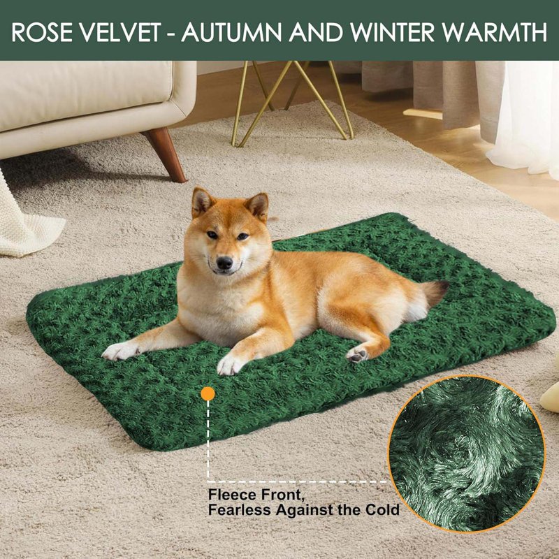 Small Dog Beds For Puppies - Soft, Washable Mats Specifically Designed For Cages, Chew Proof And Travel-Friendly, Perfect For Small Breeds, Machine Washable Component And Durable For Long-Lasting Use& Cats