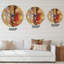 Dame en robe blanche et Dame en robe rouge II - Horloge murale moderne-59914573