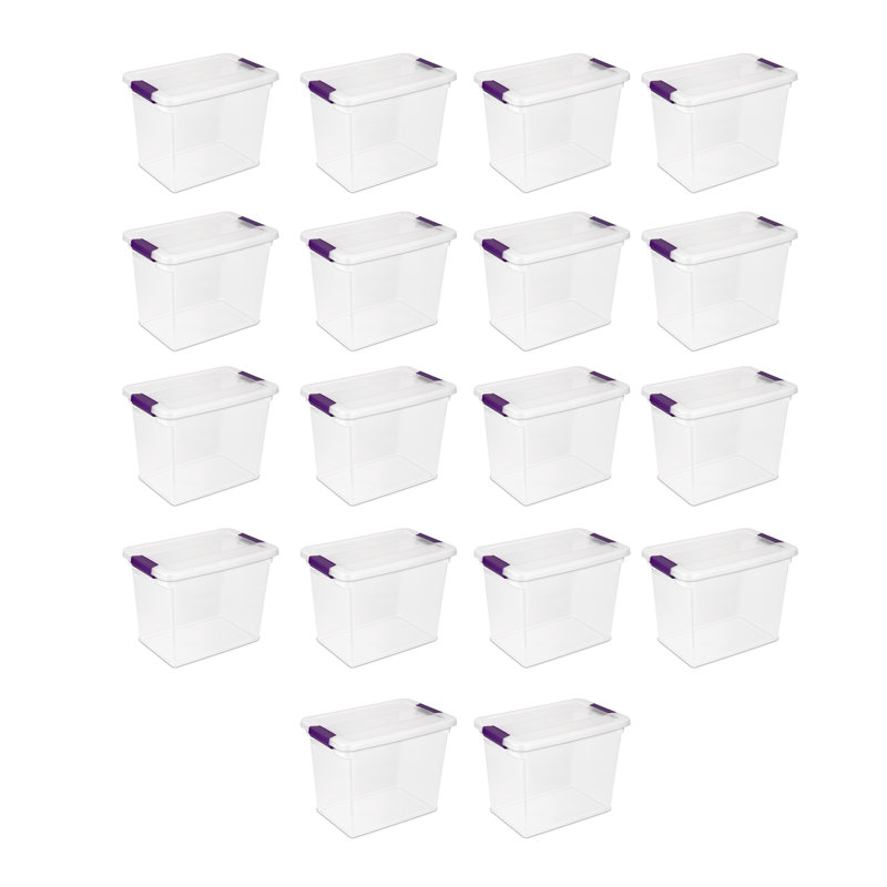 Sterilite Clear View Storage Container Tote w/ Latching Lid