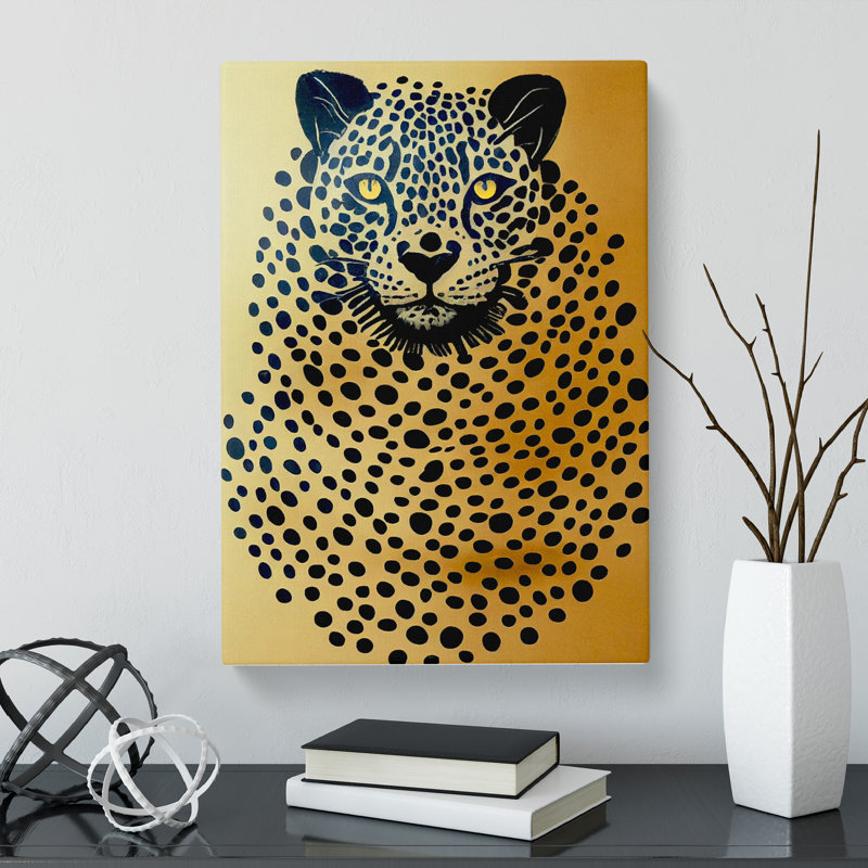Leopard Modern Vol.1 - Wrapped Canvas, 76cm H x 50cm W x 3cm D